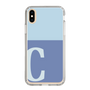 Slim Protection Case［ Original - initial two tone - C blue ］
