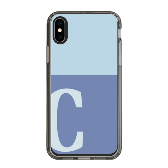Slim Protection Case［ Original - initial two tone - C blue ］
