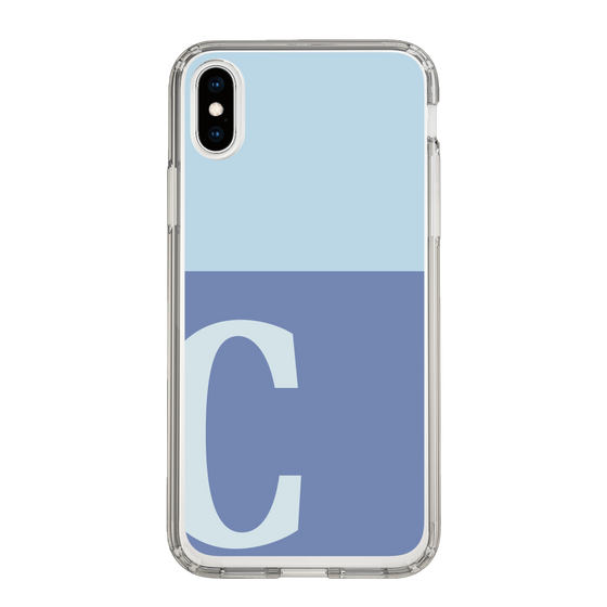Slim Protection Case［ Original - initial two tone - C blue ］