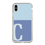 Slim Protection Case［ Original - initial two tone - C blue ］