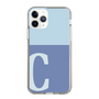 Slim Protection Case［ Original - initial two tone - C blue ］