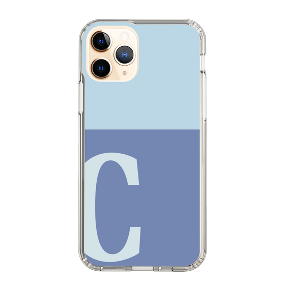 Slim Protection Case［ Original - initial two tone - C blue ］