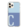 Slim Protection Case［ Original - initial two tone - C blue ］