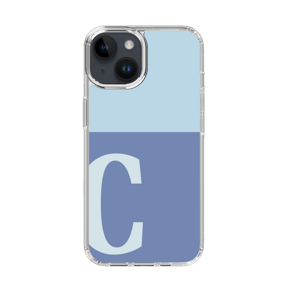 Slim Protection Case［ Original - initial two tone - C blue ］