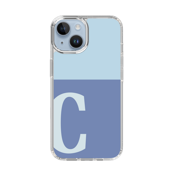 Slim Protection Case［ Original - initial two tone - C blue ］