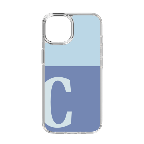 Slim Protection Case［ Original - initial two tone - C blue ］