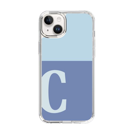 Slim Protection Case［ Original - initial two tone - C blue ］