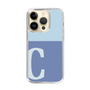 Slim Protection Case［ Original - initial two tone - C blue ］
