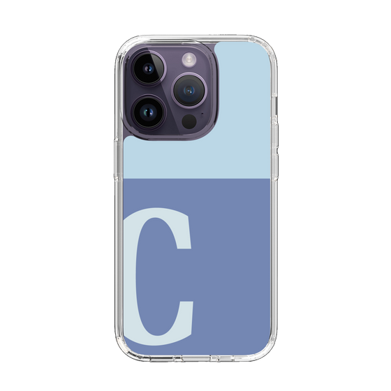 Slim Protection Case［ Original - initial two tone - C blue ］