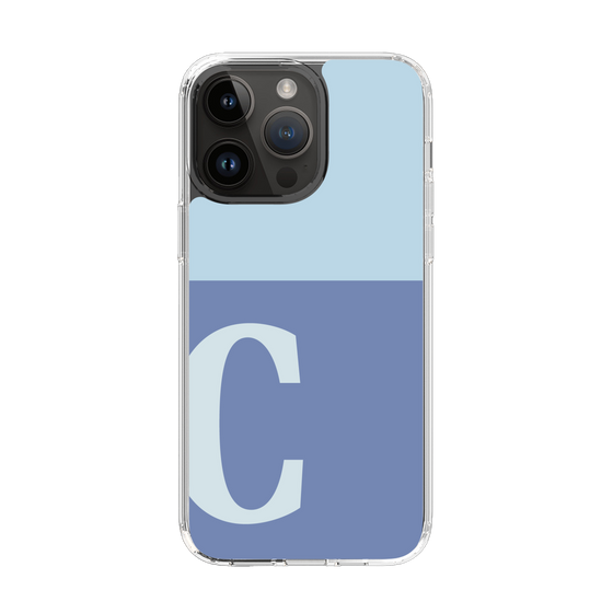 Slim Protection Case［ Original - initial two tone - C blue ］