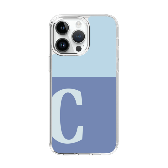 Slim Protection Case［ Original - initial two tone - C blue ］