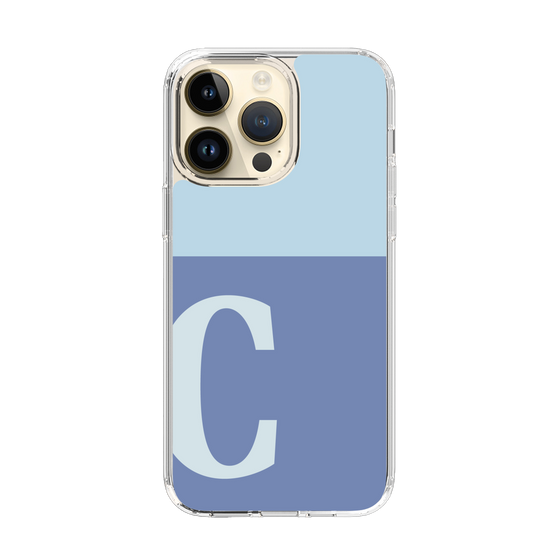Slim Protection Case［ Original - initial two tone - C blue ］