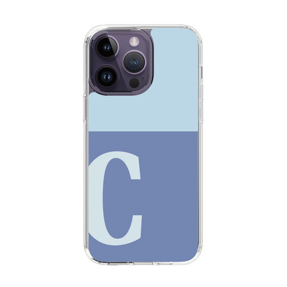 Slim Protection Case［ Original - initial two tone - C blue ］