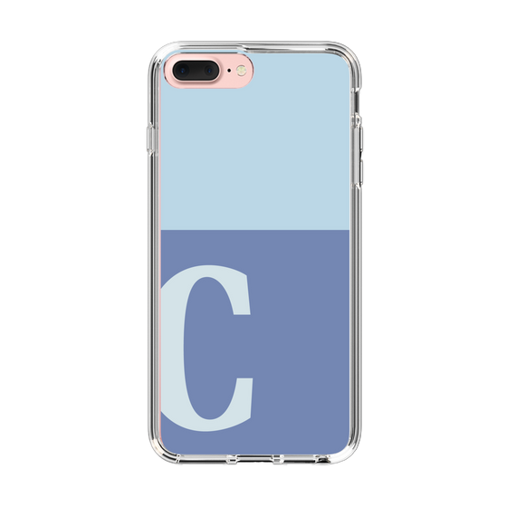 Slim Protection Case［ Original - initial two tone - C blue ］