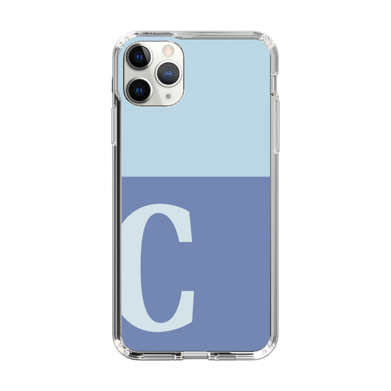 Slim Protection Case［ Original - initial two tone - C blue ］