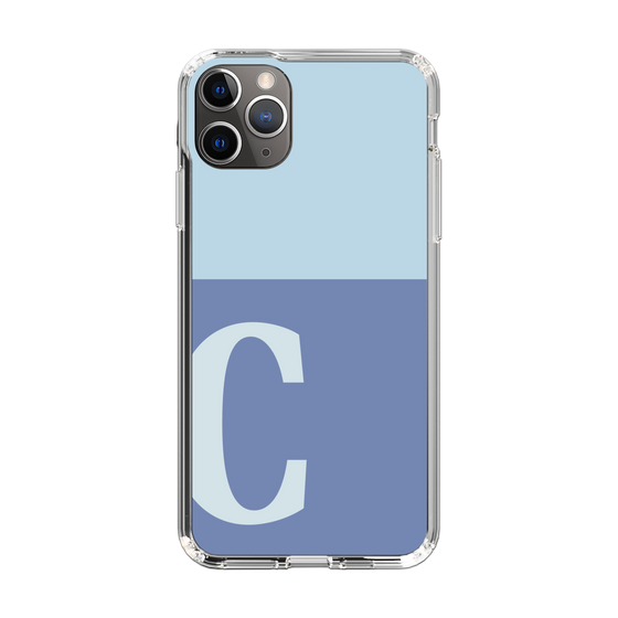 Slim Protection Case［ Original - initial two tone - C blue ］