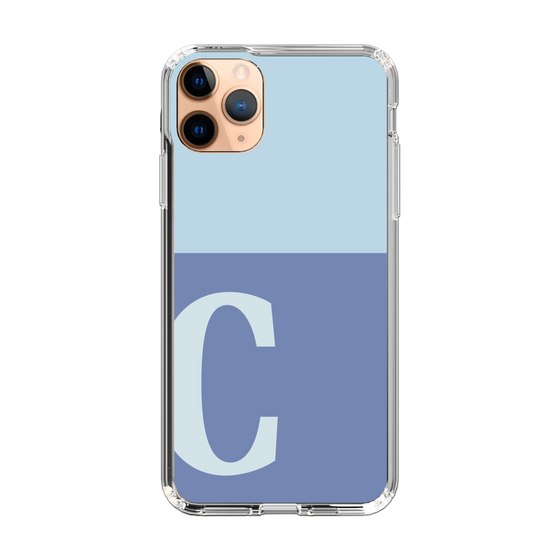 Slim Protection Case［ Original - initial two tone - C blue ］