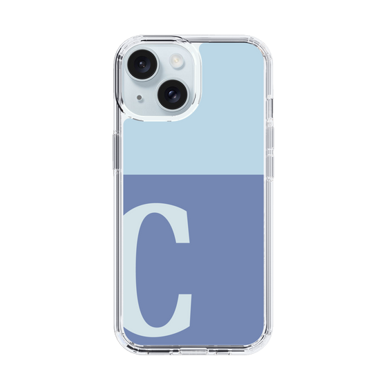 Slim Protection Case［ Original - initial two tone - C blue ］