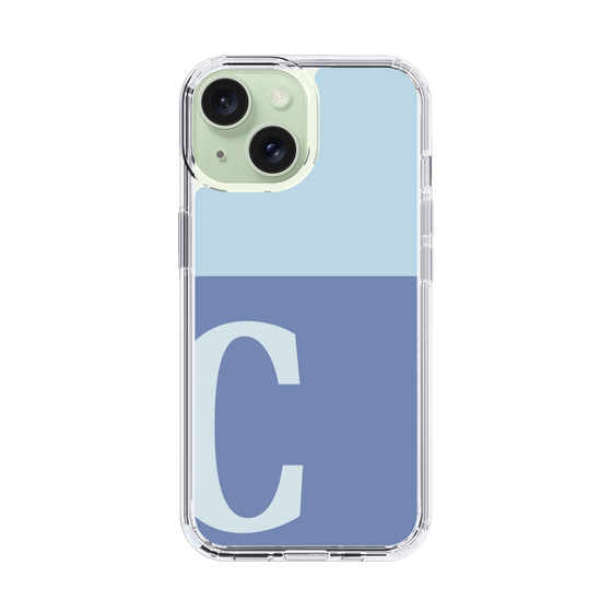 Slim Protection Case［ Original - initial two tone - C blue ］