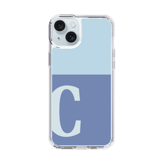 Slim Protection Case［ Original - initial two tone - C blue ］