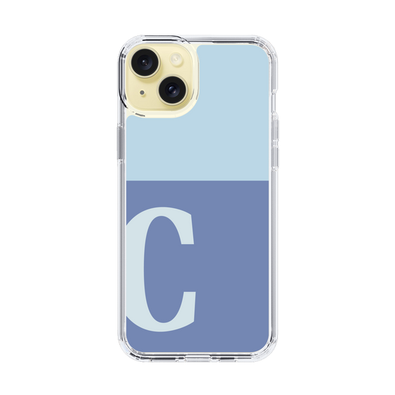 Slim Protection Case［ Original - initial two tone - C blue ］