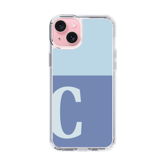 Slim Protection Case［ Original - initial two tone - C blue ］
