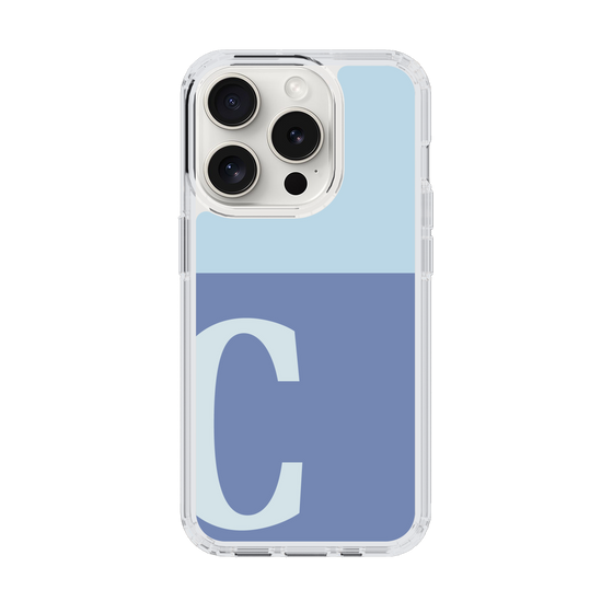 Slim Protection Case［ Original - initial two tone - C blue ］