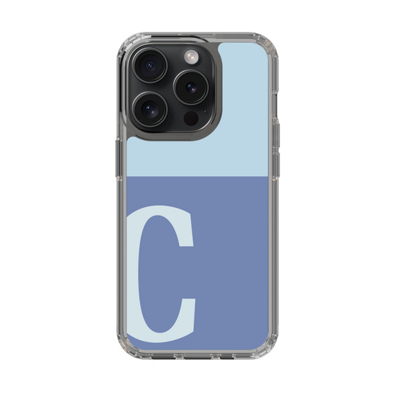 Slim Protection Case［ Original - initial two tone - C blue ］