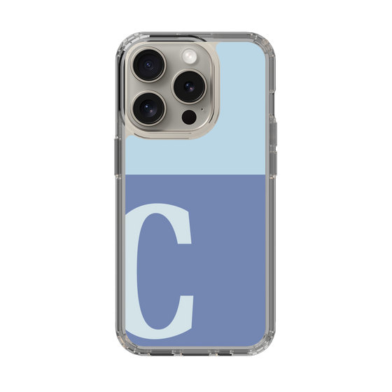 Slim Protection Case［ Original - initial two tone - C blue ］