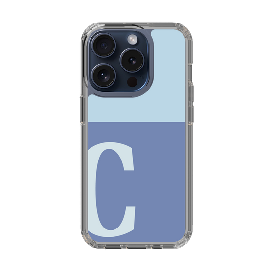 Slim Protection Case［ Original - initial two tone - C blue ］