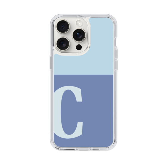 Slim Protection Case［ Original - initial two tone - C blue ］