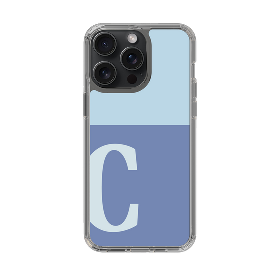 Slim Protection Case［ Original - initial two tone - C blue ］