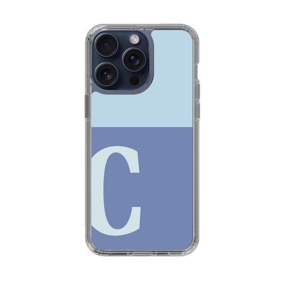 Slim Protection Case［ Original - initial two tone - C blue ］