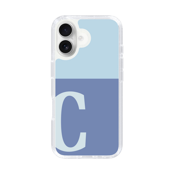 Slim Protection Case［ オリジナル - initial two tone - C blue ］