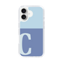 Slim Protection Case［ オリジナル - initial two tone - C blue ］