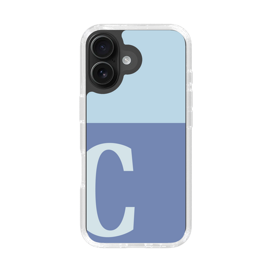 Slim Protection Case［ オリジナル - initial two tone - C blue ］