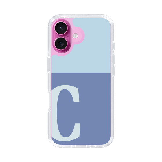 Slim Protection Case［ オリジナル - initial two tone - C blue ］