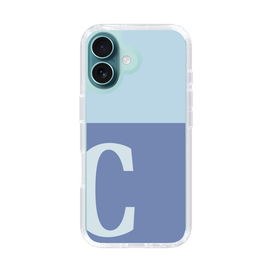 Slim Protection Case［ オリジナル - initial two tone - C blue ］