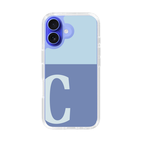 Slim Protection Case［ オリジナル - initial two tone - C blue ］