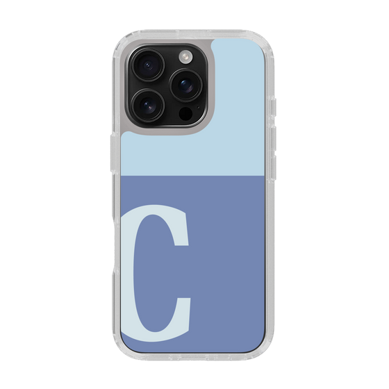 Slim Protection Case［ オリジナル - initial two tone - C blue ］