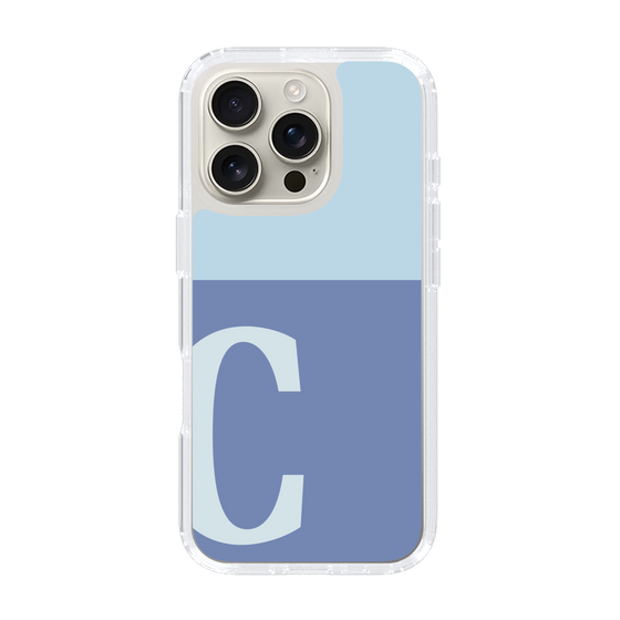 Slim Protection Case［ オリジナル - initial two tone - C blue ］