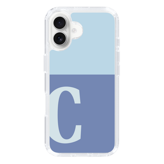 Slim Protection Case［ オリジナル - initial two tone - C blue ］