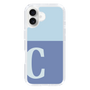 Slim Protection Case［ オリジナル - initial two tone - C blue ］