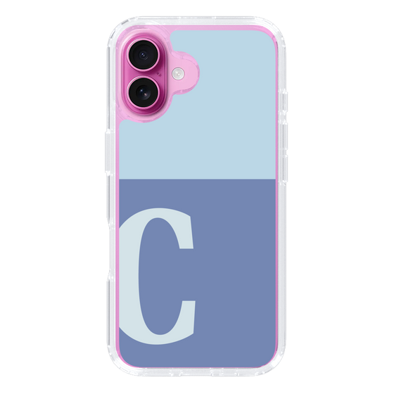 Slim Protection Case［ オリジナル - initial two tone - C blue ］