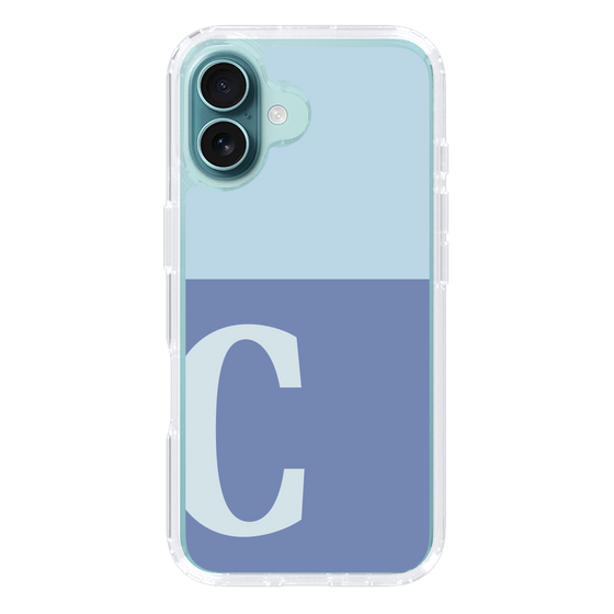 Slim Protection Case［ オリジナル - initial two tone - C blue ］