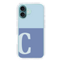 Slim Protection Case［ オリジナル - initial two tone - C blue ］