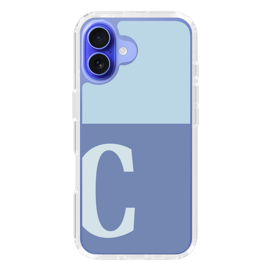 Slim Protection Case［ オリジナル - initial two tone - C blue ］