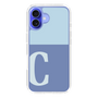 Slim Protection Case［ オリジナル - initial two tone - C blue ］