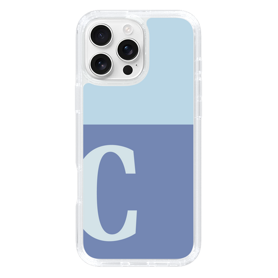 Slim Protection Case［ オリジナル - initial two tone - C blue ］