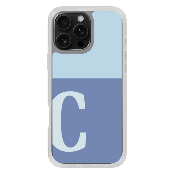 Slim Protection Case［ オリジナル - initial two tone - C blue ］